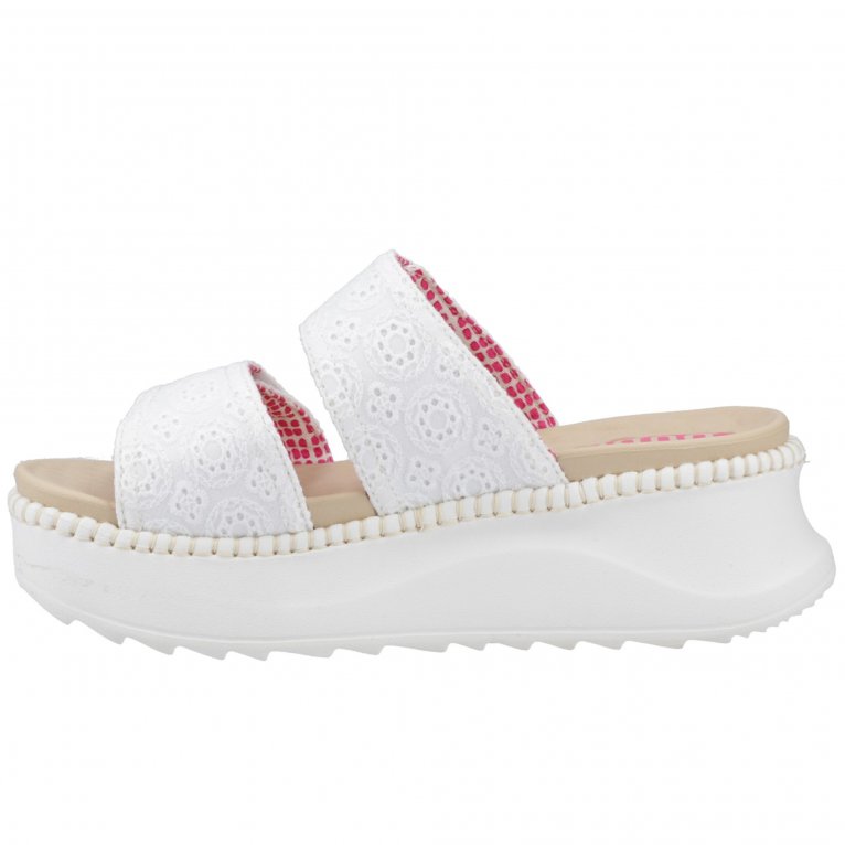 Charles Clinkard Hey Dude Delray Slide Eyelet Somens Platform Sandals