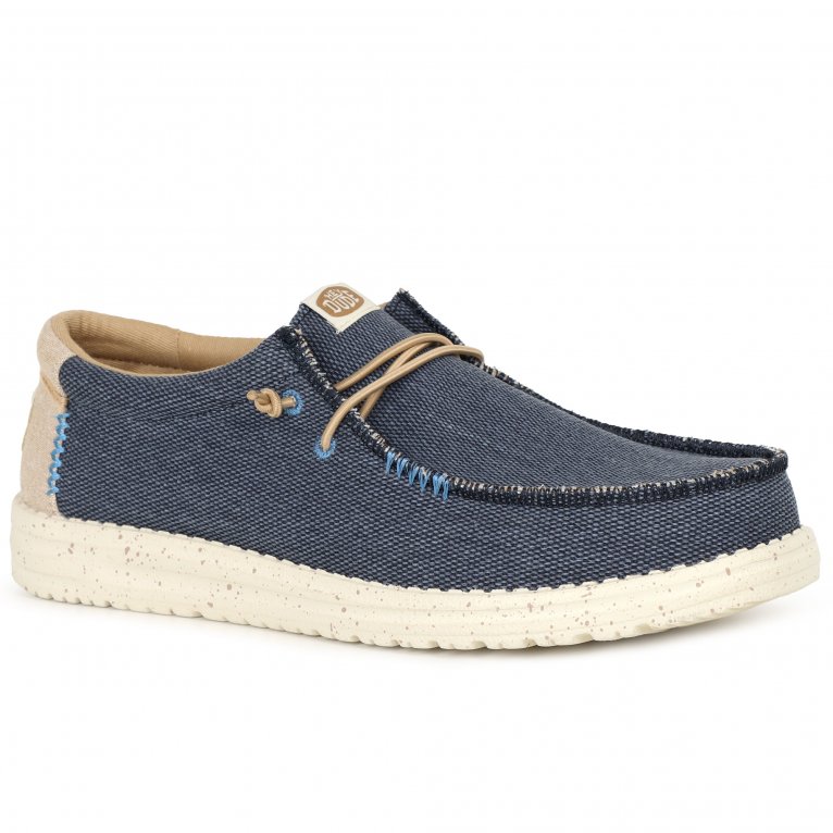 charles clinkard Hey Dude Wally Coastline Jute Mens Canvas Shoes