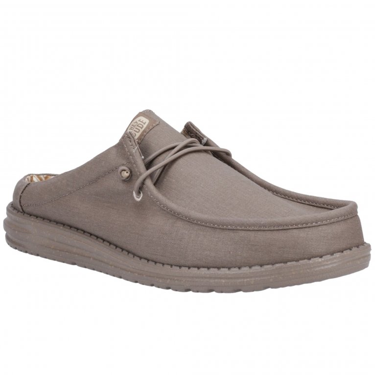 charles clinkard Hey Dude Wally Slip Mens Canvas Mules