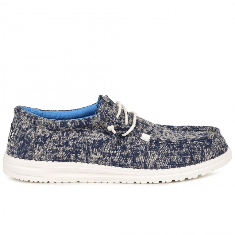 Charles Clinkard Hey Dude Wally Surf Wash Mens Canvas Shoes