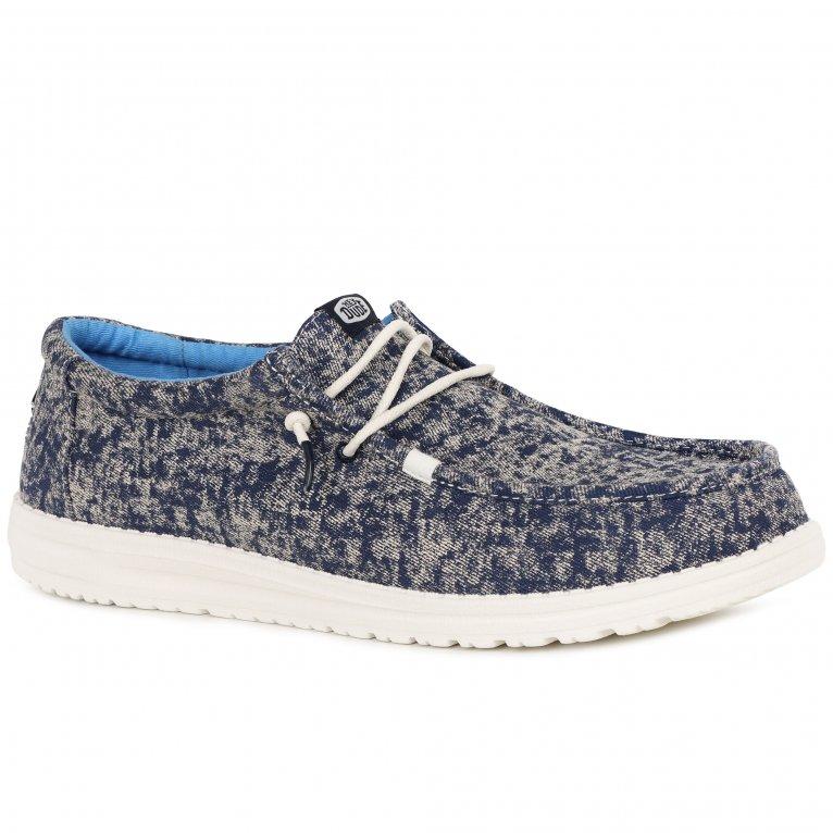 charles clinkard Hey Dude Wally Surf Wash Mens Canvas Shoes