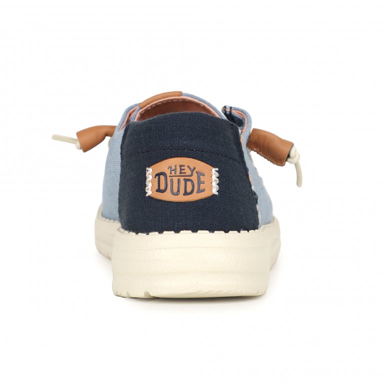 Charles Clinkard Hey Dude Wendy Chambray Boho Womens Canvas Shoes