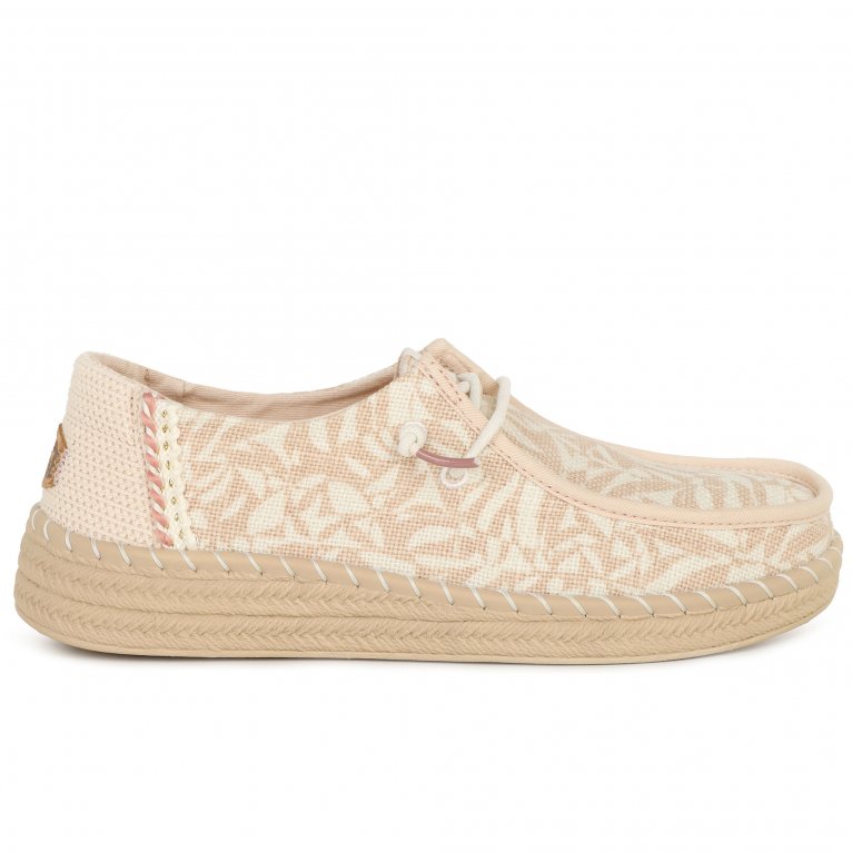Charles Clinkard Hey Dude Wendy Esp Retro Palm Canvas Shoes