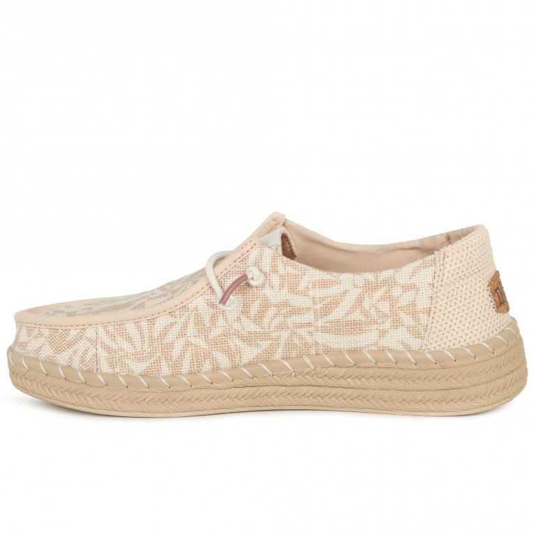 Charles Clinkard Hey Dude Wendy Esp Retro Palm Canvas Shoes
