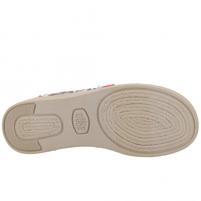 Charles Clinkard Hey Dude Wendy Espadrille Retro Palm Womens Shoes