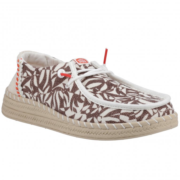 charles clinkard Hey Dude Wendy Espadrille Retro Palm Womens Shoes