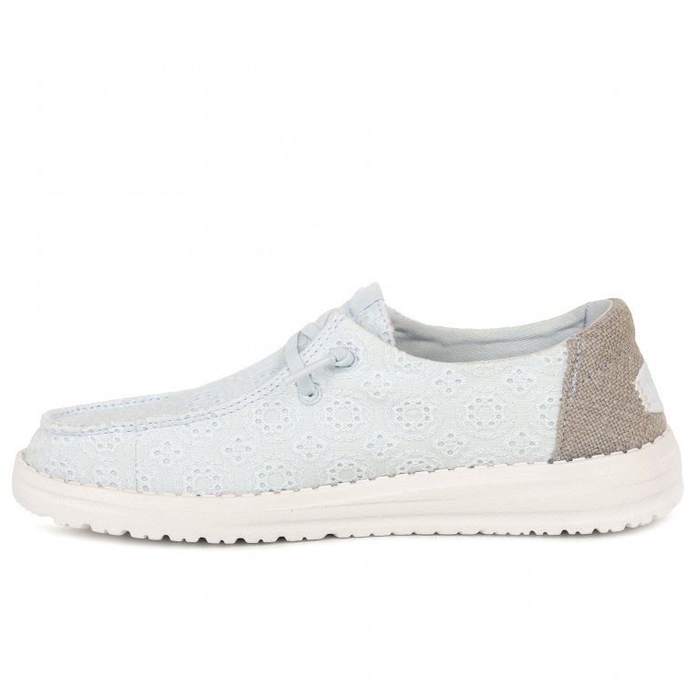 Charles Clinkard Hey Dude Wendy Eyelet Lace Womens Canvas Shoes