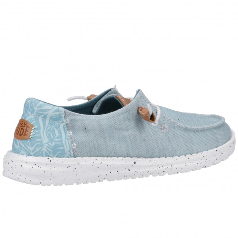 Charles Clinkard Hey Dude Wendy Heathered Slub Tropical Womens Shoes