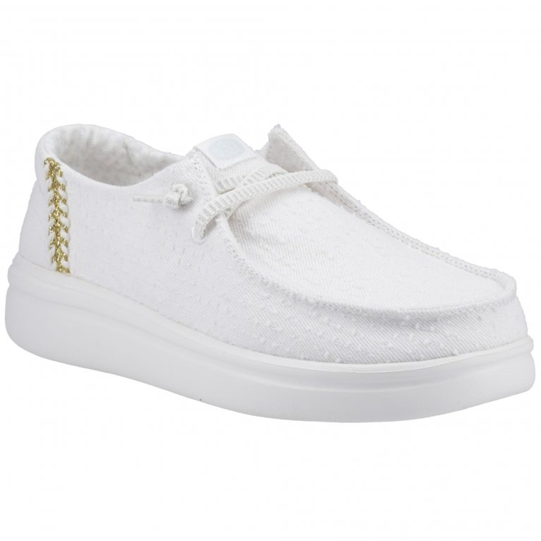 charles clinkard Hey Dude Wendy Rise Perf Canvas Womens Shoes