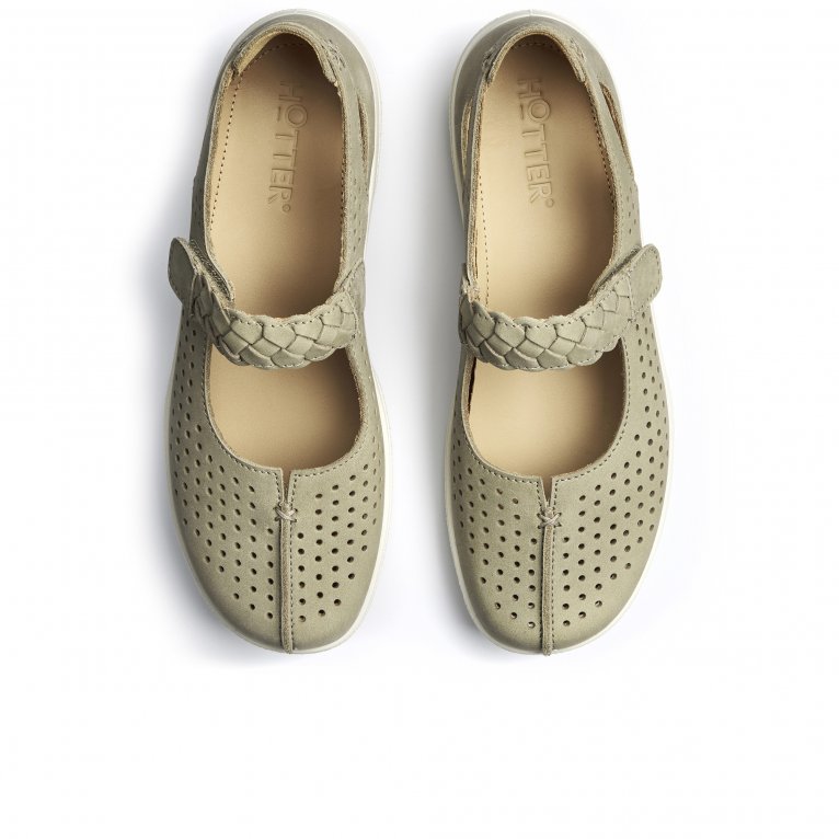 Charles Clinkard Hotter Quake II Womens Wide Mary Jane Shoes