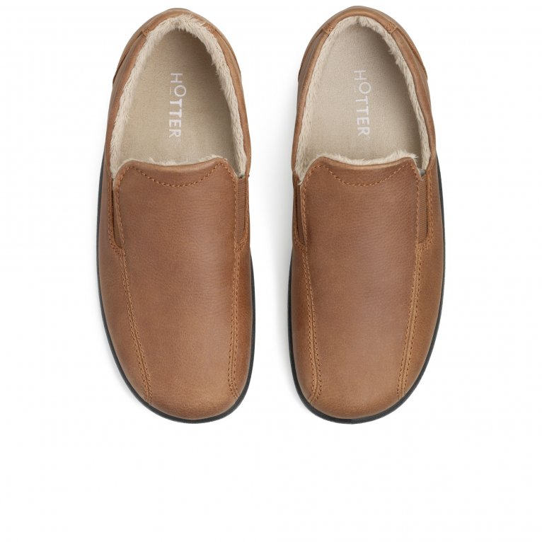 Charles Clinkard Hotter Relax Mens Warm Lined Slippers