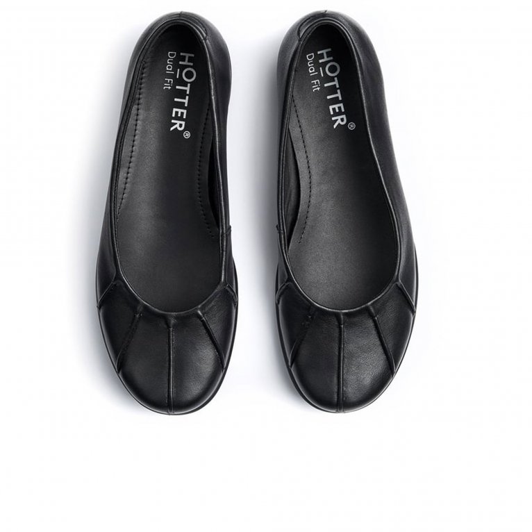 Charles Clinkard Hotter Rhea Womens Wide Ballet Pumps