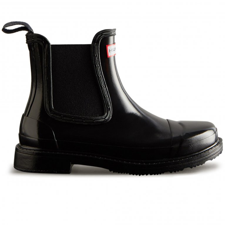 Charles Clinkard Hunter Commando Gloss Womens Chelsea Boot Wellingtons