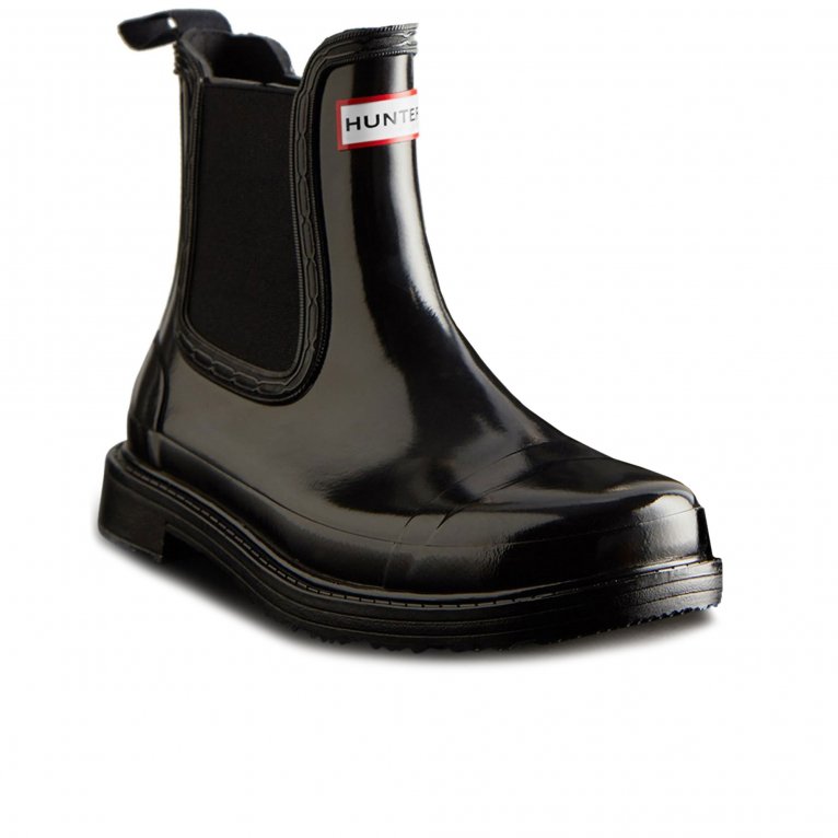 charles clinkard Hunter Commando Gloss Womens Chelsea Boot Wellingtons