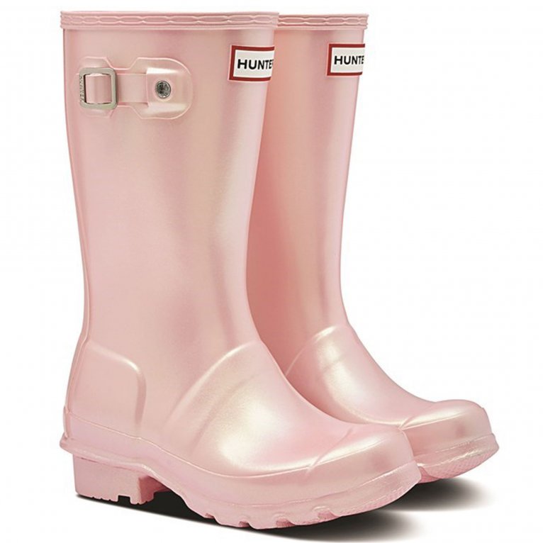 Charles Clinkard Hunter Original Pearlised Childrens Wellingtons