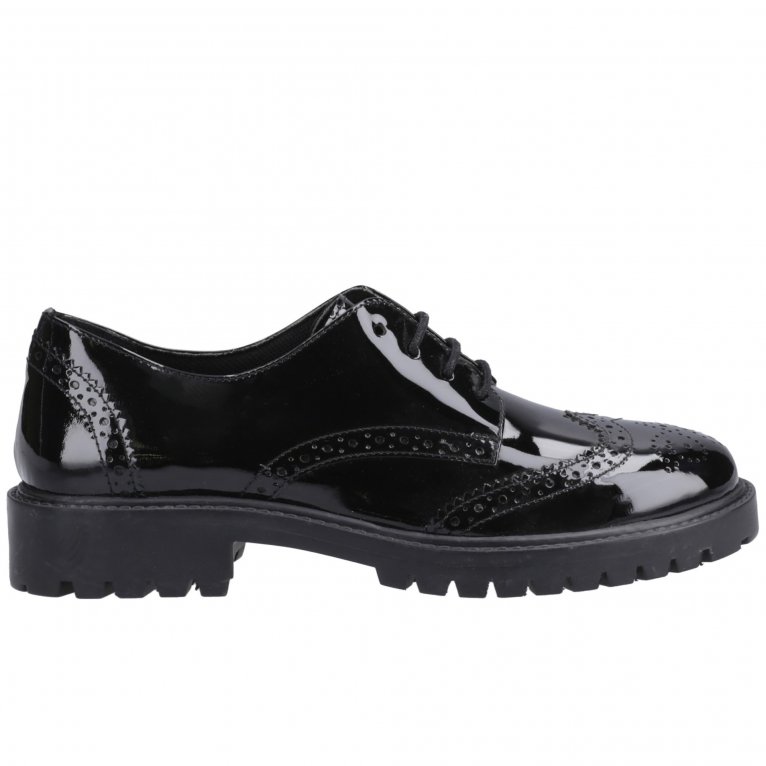 charles clinkard Hush Puppies Athena Junior Girls School Shoes