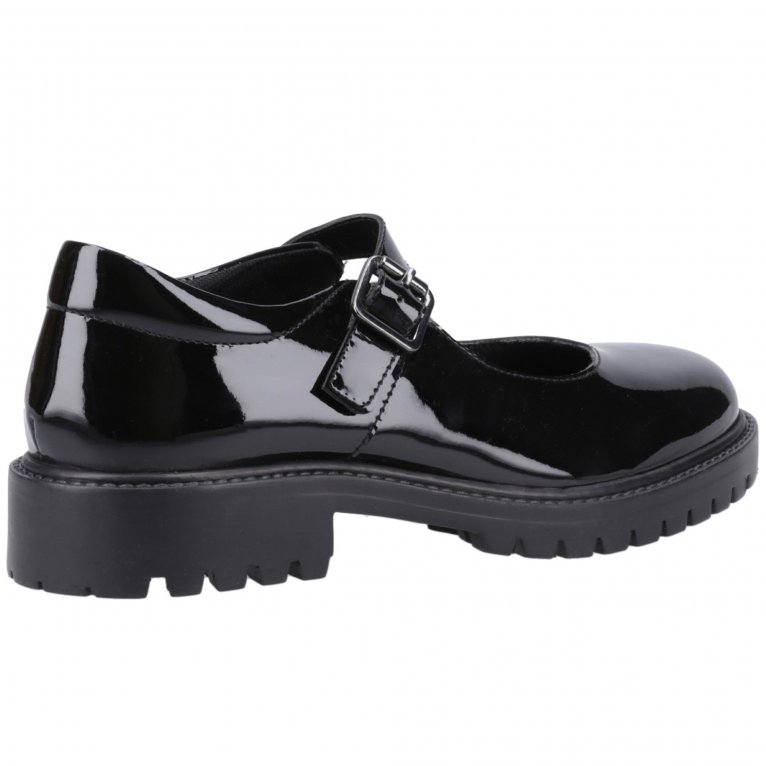 Charles Clinkard Hush Puppies Aurora Patent Junior Girls School Shoes