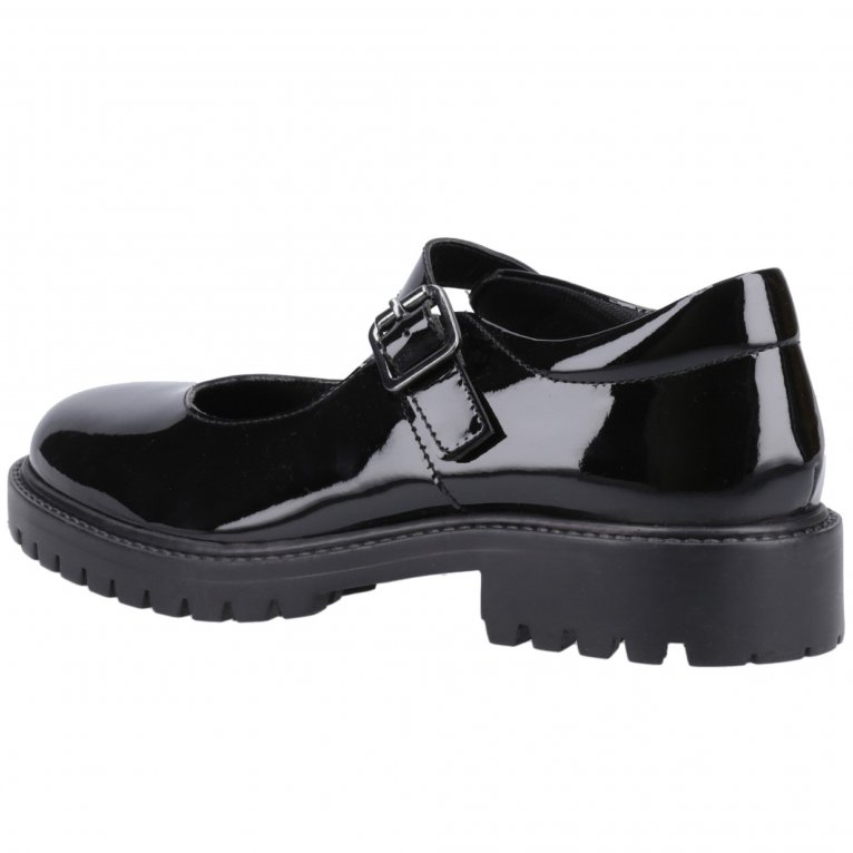 Charles Clinkard Hush Puppies Aurora Patent Senior Girls School Shoes