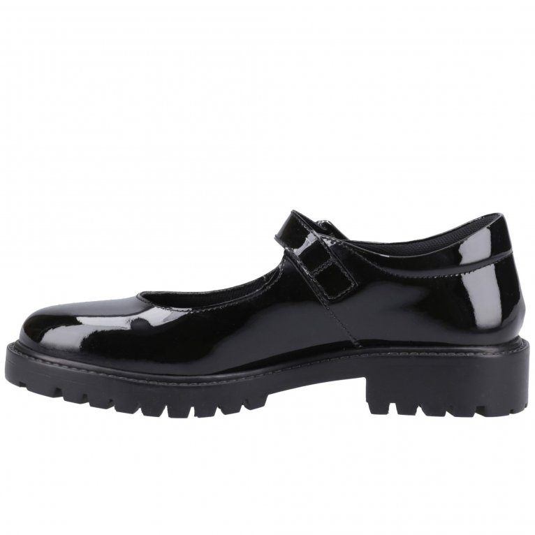 Charles Clinkard Hush Puppies Aurora Patent Senior Girls School Shoes