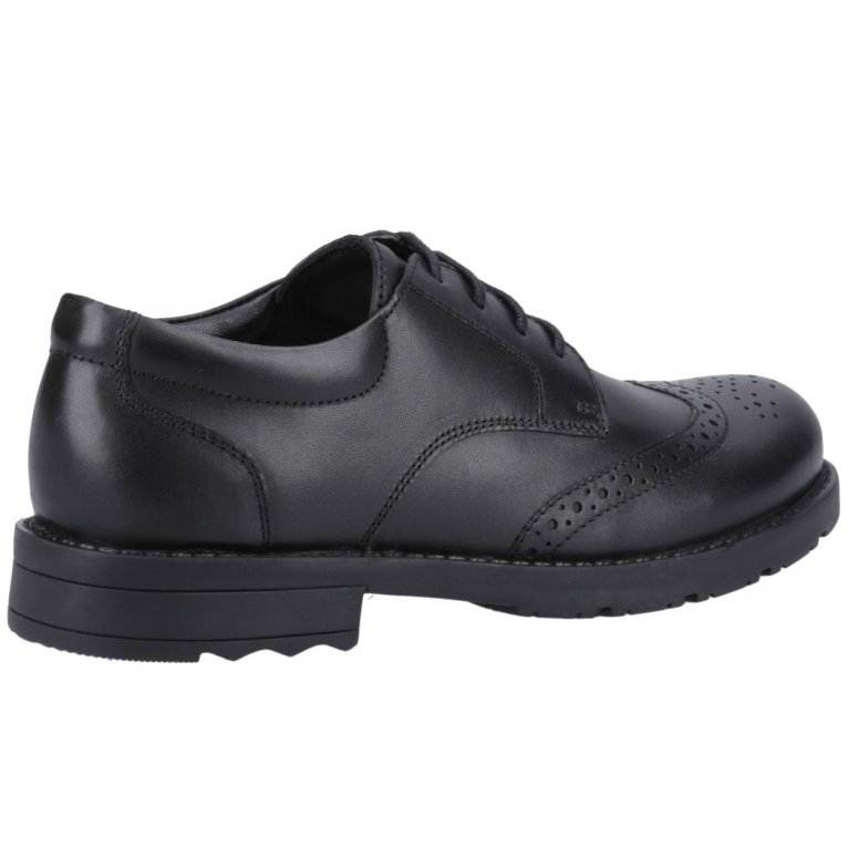 Charles Clinkard Hush Puppies Brian Senior Boys School Shoes