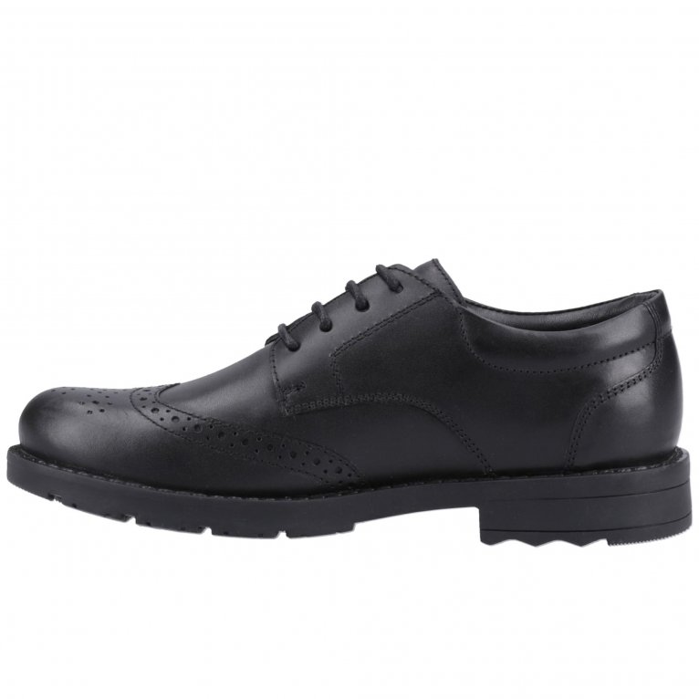 Charles Clinkard Hush Puppies Brian Senior Boys School Shoes