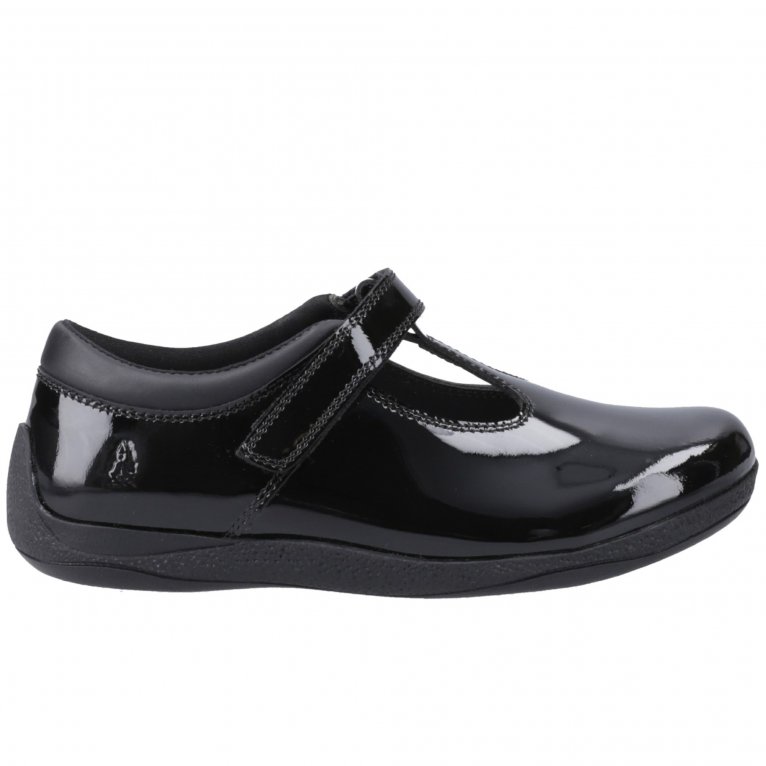 charles clinkard Hush Puppies Caitlin T-Bar Junior Girls School Shoes
