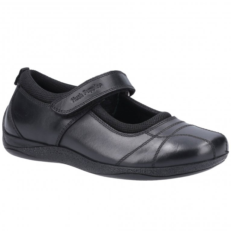 charles clinkard Hush Puppies Clara Junior Girls School Shoes