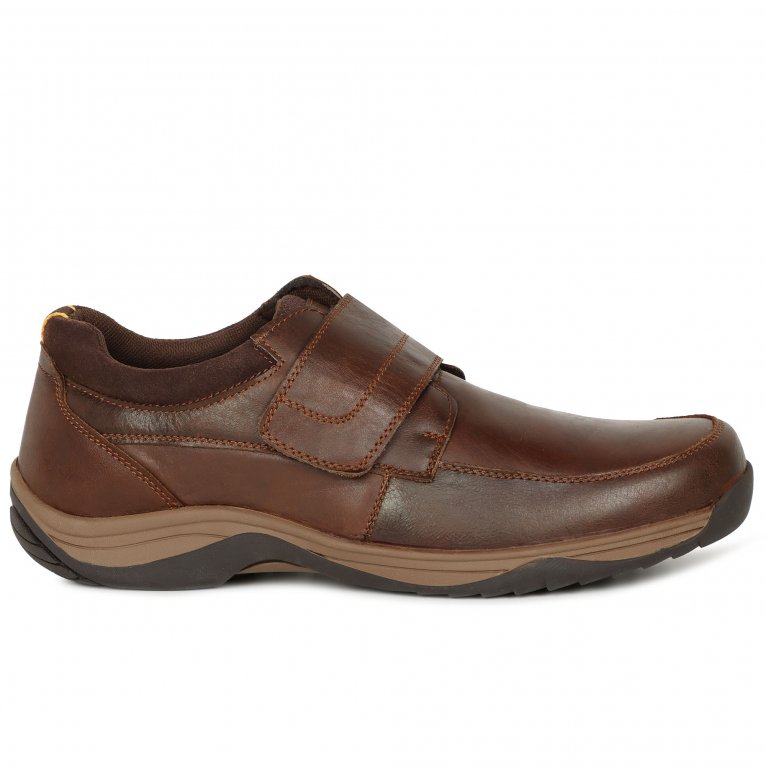 Charles Clinkard Hush Puppies Douglas Strap Mens Shoes