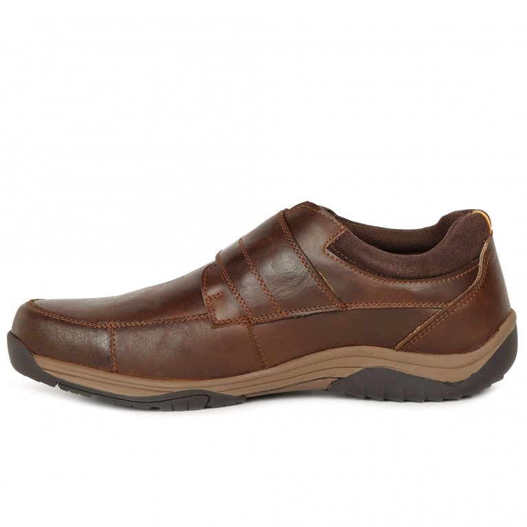 Charles Clinkard Hush Puppies Douglas Strap Mens Shoes