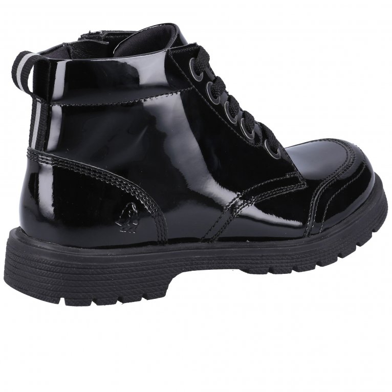 Charles Clinkard Hush Puppies Jolie Patent Senior Girls Chelsea Boots