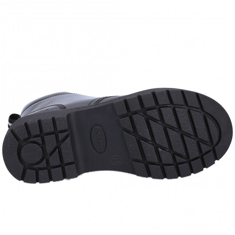 Charles Clinkard Hush Puppies Jolie Patent Senior Girls Chelsea Boots