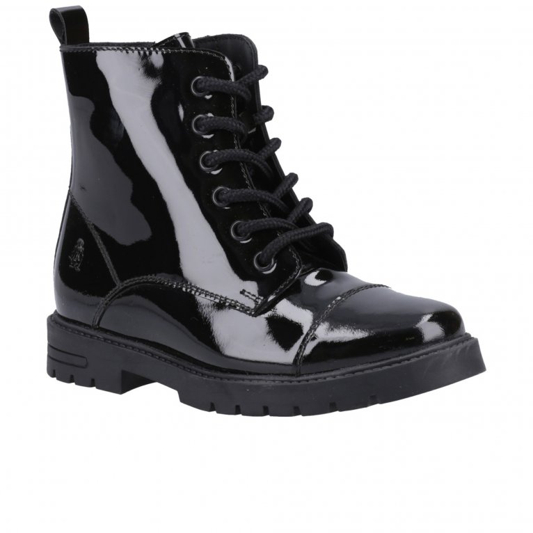 charles clinkard Hush Puppies Lauren Patent Senior Girls School Boots