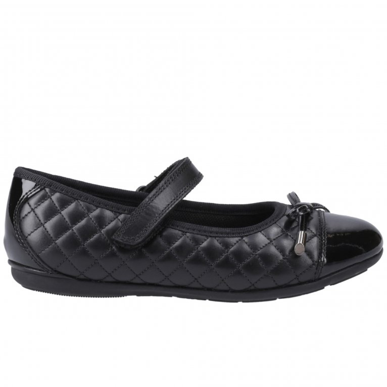 charles clinkard Hush Puppies Lottie Quilt Senior Girls School Shoes