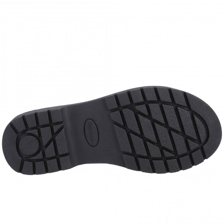 Charles Clinkard Hush Puppies Lydia Patent Senior Girls School Shoes