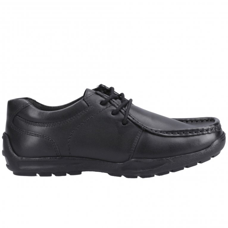 charles clinkard Hush Puppies Mackenzie Senior Boys School Shoes
