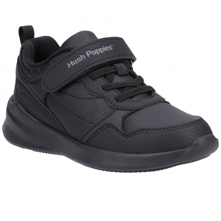charles clinkard Hush Puppies Marling Bungee Lace Junior Boys School Shoes
