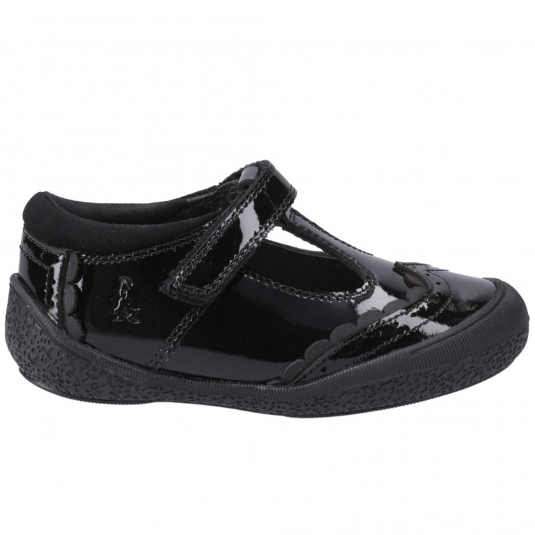 charles clinkard Hush Puppies Rae T-Bar Infant Girls School Shoes