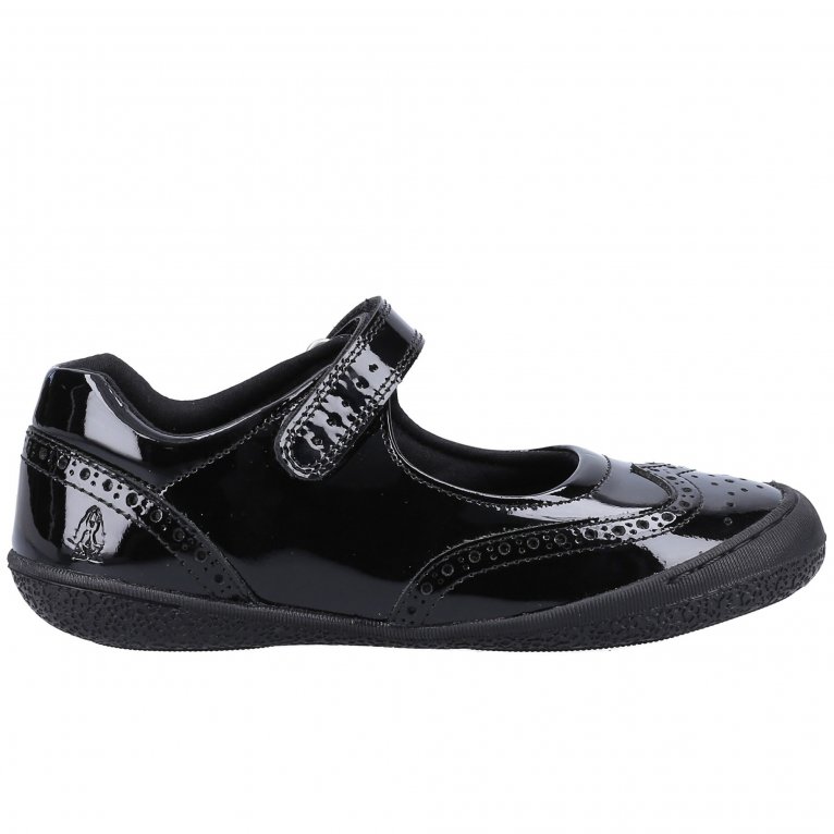Charles Clinkard Hush Puppies Rina Junior Patent Girls School Shoes