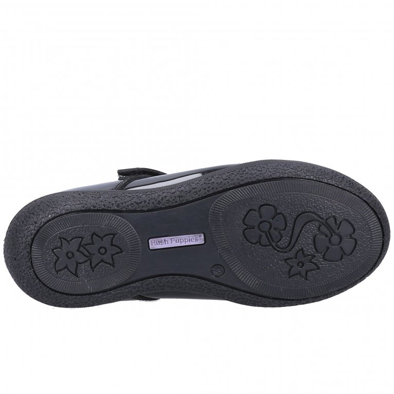 Charles Clinkard Hush Puppies Rosanna Junior Patent Girls School Shoes