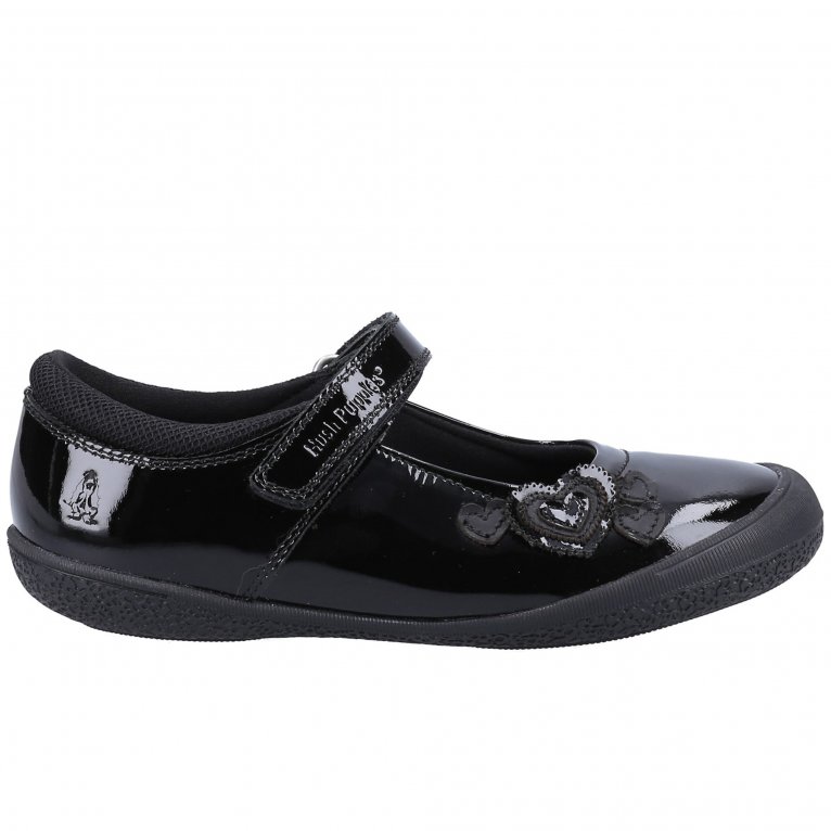 Charles Clinkard Hush Puppies Rosanna Junior Patent Girls School Shoes