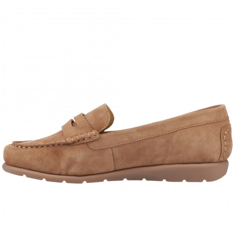 Charles Clinkard Hush Puppies Shelby Suede Womens Loafers