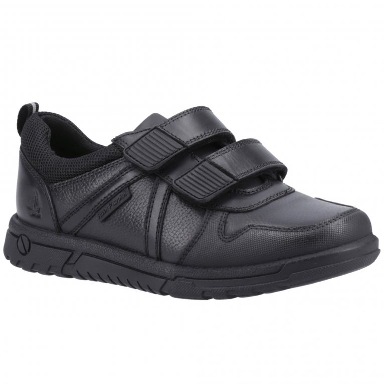 charles clinkard Hush Puppies Spencer Junior Boys School Shoes