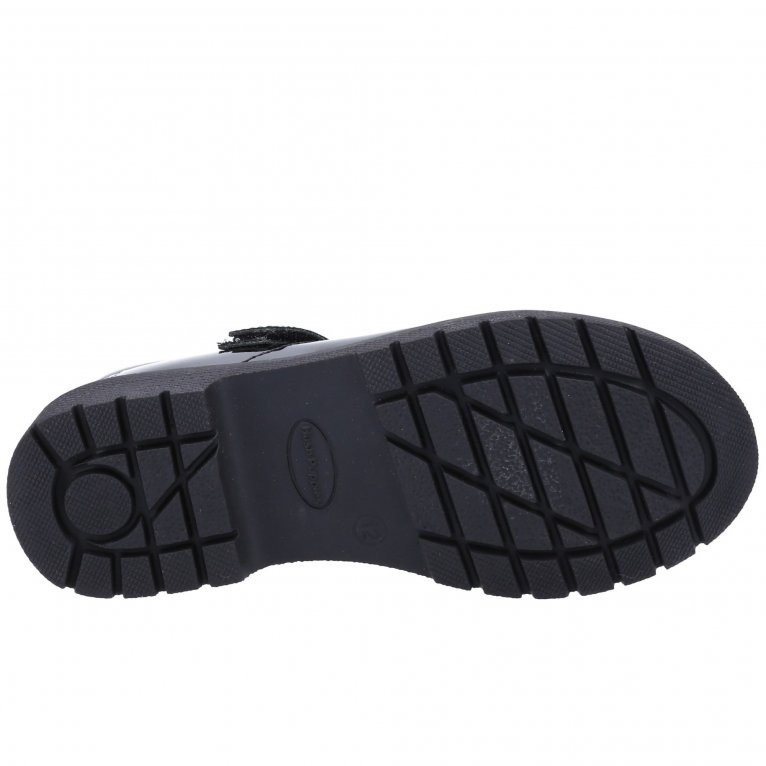 Charles Clinkard Hush Puppies Tally Patent Junior Girls School Shoes