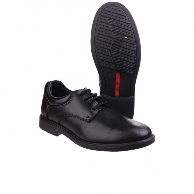 Charles Clinkard Hush Puppies Tim Junior Boys School Shoes
