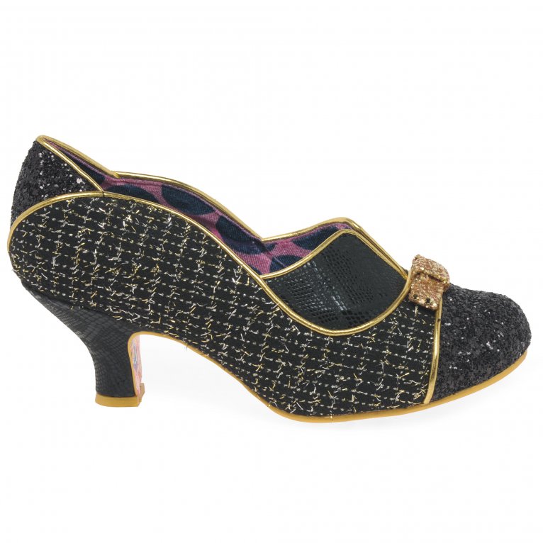 Charles Clinkard Irregular Choice Hold Up Womens Wide Fit Court Shoes