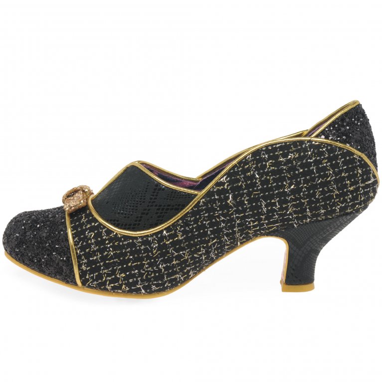 Charles Clinkard Irregular Choice Hold Up Womens Wide Fit Court Shoes