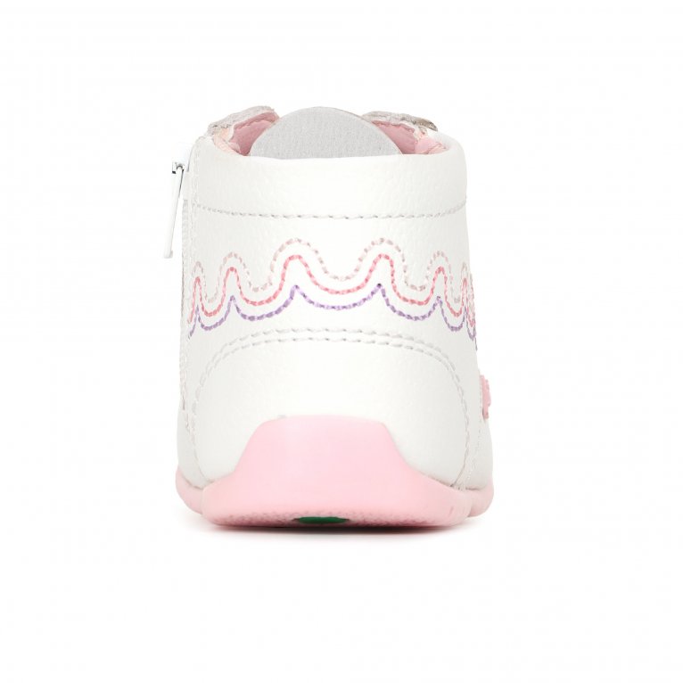 Charles Clinkard Kickers Baby Hi Wave Zip Girls First Boots