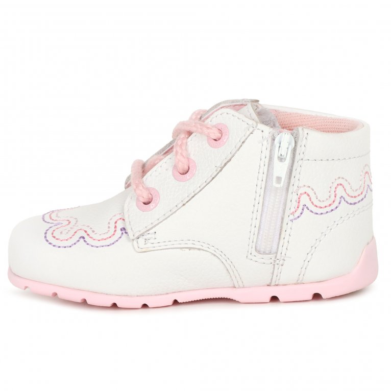 Charles Clinkard Kickers Baby Hi Wave Zip Girls First Boots