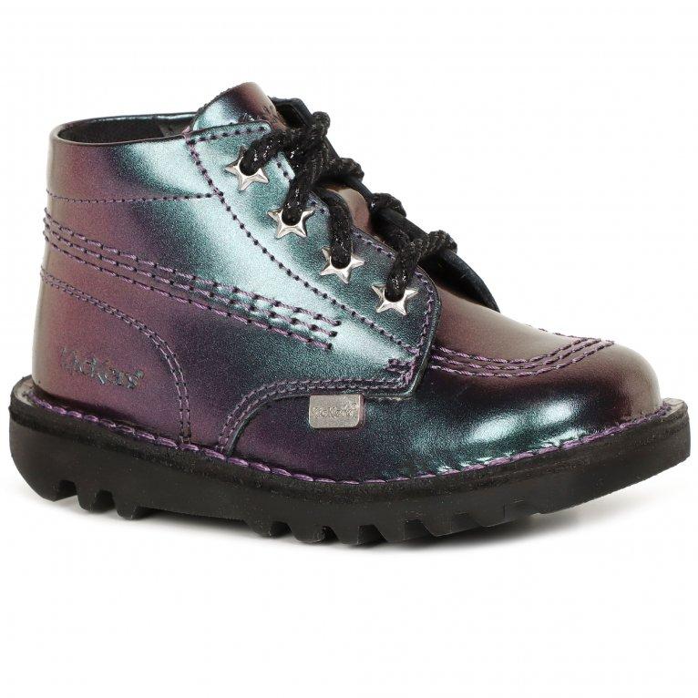 charles clinkard Kickers Kick Hi Galactic Girls Infant Boots