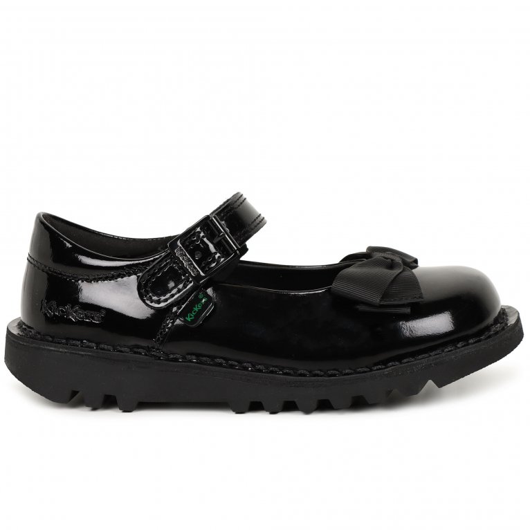 Charles Clinkard Kickers MJ Bow Girls Infant School Shoes